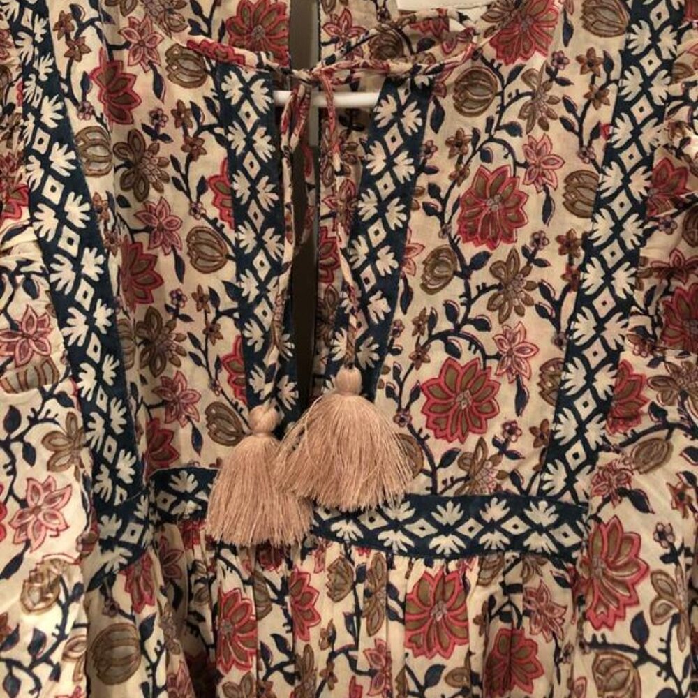 NWOT ANTHROPOLOGIE CLEOBELLA Rodriga Tasseled Mini Dress M - Picture 13 of 15